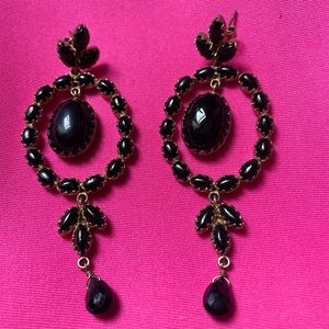 Beautiful black stone earrings